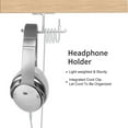 thumbnail image 4 of POINTERTECK New Bee Headphone Hook Adhesive Headpone Hanger Headset Aluminum Alloy Storage Rack, 4 of 9