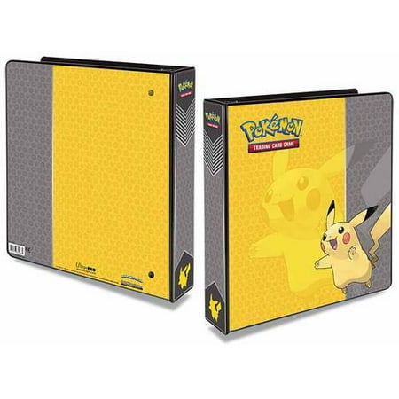 ultra pro pokemon pikachu 2 3 ring binder walmart com