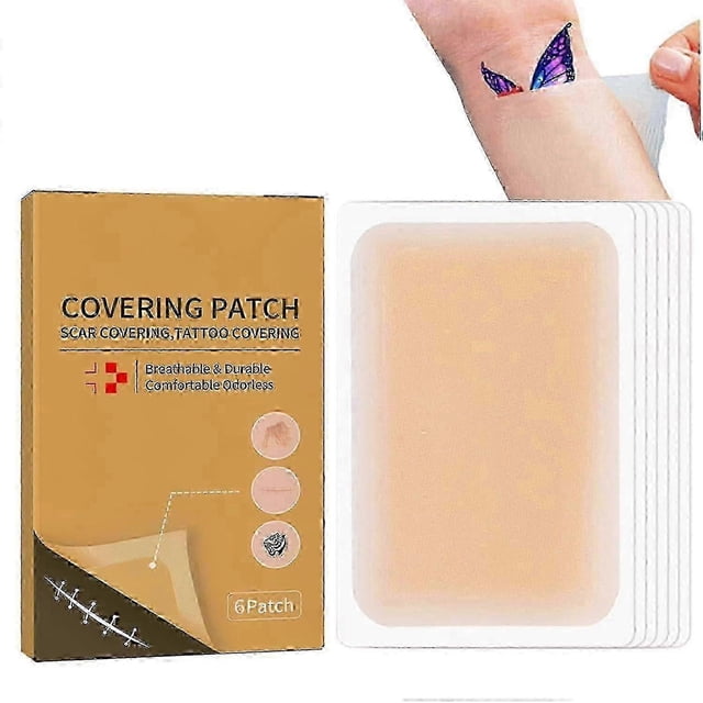 1-3box Tattoo Cover Up, Waterproof Sweatproof Ultra Thin Tattoo Cover Up Tape, Breathable Natural Skin Tattoo Concealer Sticker Patch for Scars Tattoo