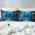 thumbnail image 3 of Erosebridal Colorful Fish Comforter Cover Queen, Dreamy Underwater World Bedroom Set, Ultra Soft 3-Piece (No Comforter), 3 of 6