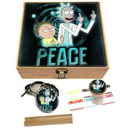 Rick and Morty Herb Stash Box Set Combo 7x7 in. LARGE - Peace Among Worlds