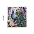 thumbnail image 3 of Velmasee Animal Series DIY Diamond Painting Kit with Frame, Bead Art Craft Set with Complete Tools Included, Beginner Friendly Beaded Art for Adults Home Wall Decor Holiday Gift, Peacock, 3 of 6