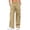 04# Khaki, variant on Women's Cotton Cargo Pants Elastic Waist Multi-Pockets Adjustable Straight-Leg Summer Casual Work S-3XL