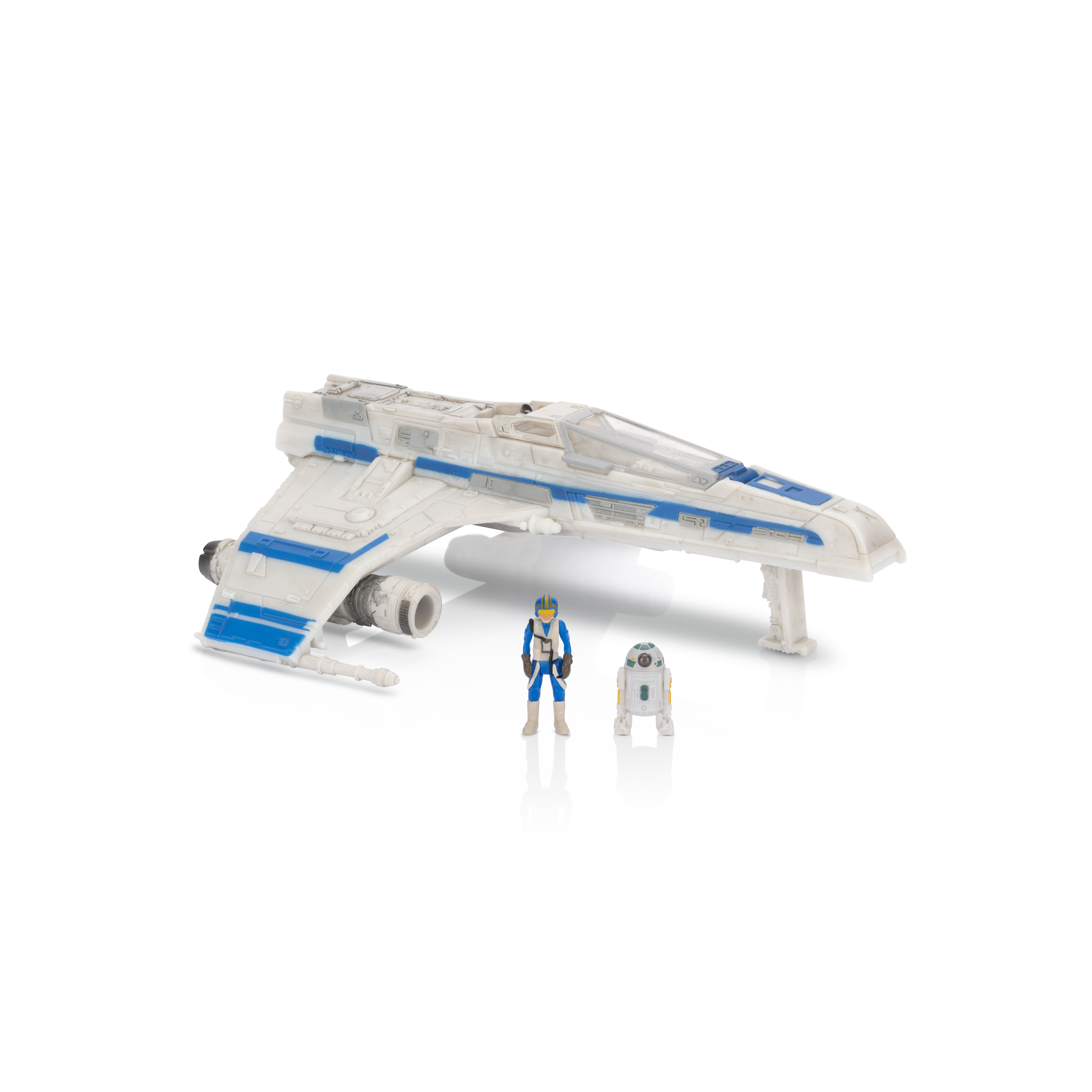 STAR WARS Micro Galaxy Squadron Lt. Callahan’s E-wing - 5 inch Vehicle with Two 1 inch Micro Figure Accessories