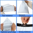 thumbnail image 3 of Bolsas de envío Newlng de polietileno para envíos, 100 unidades, blancas, 3 of 6