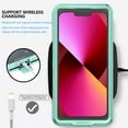 thumbnail image 6 of SOATUTO Universal Waterproof Underwater Diving Case Cover Compatible with iPhone 14/13/12/11 Pro Max/Samsung Galaxy S23/22/21/20/Google/OnePlus/Motorola/Universal Up to 7''(Green), 6 of 8