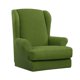 thumbnail image 3 of Elástico Jacquard Spandex Ala Trasera Sillón Silla para Sala de Duradero Silla con Ala Funda Protectora para Muebles Verde Soledad Funda para sillón orejero, 3 of 9