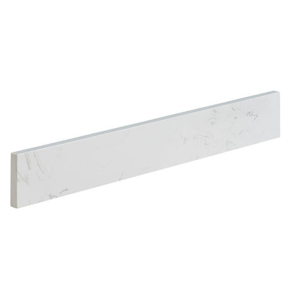 Fondis 30 in.W Engineered Stone Vanity Backsplash in Aosta White