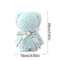 thumbnail image 2 of zhangmingg Adorable Bear Shaped Bath Towel Set Soft Coral Hand Towel for Wedding Birthday and Keepsakes, 2 of 7