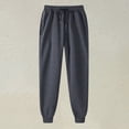 thumbnail image 2 of Mens Cargo Joggers Pants Casual Twill Chino Cotton Elastic Drawstring Outdoor Hiking SweatPants Mens Athletic Gym Cargo Pants ,M-Dark Gray, 2 of 5