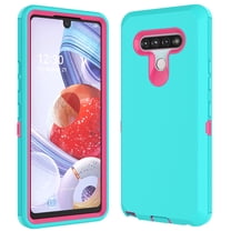 Takfox LG Stylo 6 Case, for LG Stylo 6/LG K71/LG Stylus 6 Phone Case Heavy Duty Shockproof Protective Drop Protection Hard Shell Hybrid Anti-Slip Rubber Bumper Sturdy Cover Phone Case-Turquoise