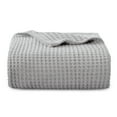Bedsure 100 Cotton Blankets TwinXL Grey Waffle Weave Blankets for