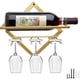 thumbnail image 1 of Wall Mounted Metal Wine Rack, Foldable Wall Mounted Wine Rack, Red Wine Bottle Rack with Screws, 1 of 5