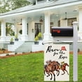 Kentucky Derby Garden Flag MMF7 12x18 Inch Burlap Double Sided Outside, The Jockey Run for the