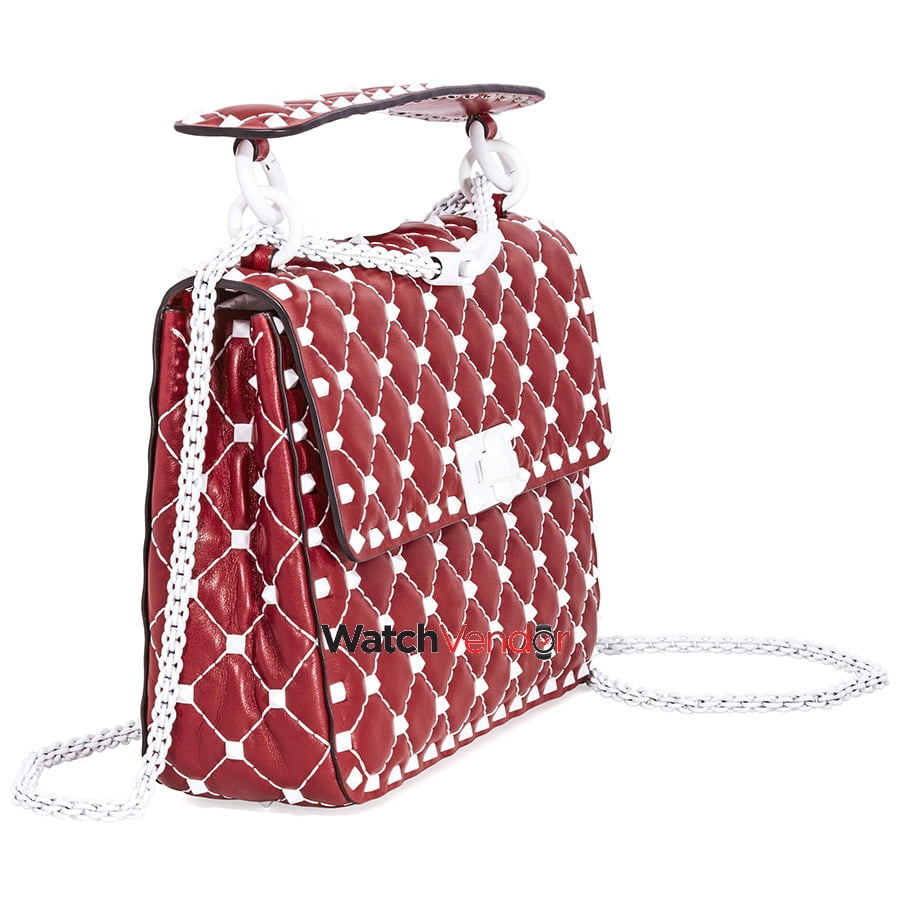 valentino rockstud bag red