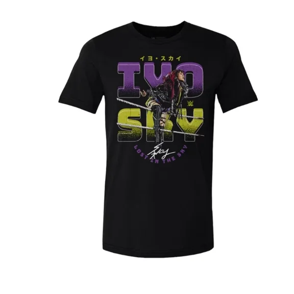 WWE IYO SKY Ropes Black T-Shirt