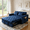 Blue, variant on Gewnee 3 in 1 Convertible Sleeper Sofa Bed,Pull Out Couch Bed,Adjustable Backrest,Loveseat with Pillows & Pockets for Living Room,Apartment.Navy Blue