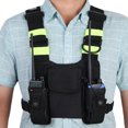 thumbnail image 3 of Chest Bag Adjustable Two Way Radio Vest Portable Front Case Carrier Holder Intercom Harness Outdoor Pack Rig Pouch, 3 of 8