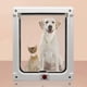 thumbnail image 4 of Puerta para mascotas con entrada de pared, solapa para gatos con imán de 4 direcciones, puerta para mascotas para gatos y perros pequeños, puerta para gatos con túnel (blanco), 4 of 5