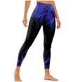 thumbnail image 2 of DDAPJ pyju Womens High Waisted Leggings 2025 Fashion 3D Flame Print Casual Tights 4-Way-Stretch Yoga Running Skinny Pants Holiday Bottoms Birthday Gifts Dark Blue XXL, 2 of 7