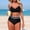 Black, variant on Naittoop Womens High Waisted Bikini Sets Two Piece Swimsuits Sporty Belly Control Bathing Suit Color Block Swim Suit