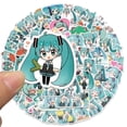 thumbnail image 2 of Pegatinas Hatsune Mikus Anime, 65 unidades, PVC, impermeables, 4-6 cm, 2 of 3