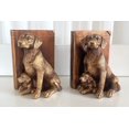 thumbnail image 5 of Labrador Dogs Decorative Bookends, Unique to Hold Books Heavy Duty for Office Desk, Vintage Antique Golden Home Decor, Shelf Decoration, Modern Living Room Decor, 5 of 8