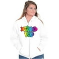 thumbnail image 4 of XOMG POP Colorful Neon Rainbow Logo Women Plus Size Zipper Hoodie Brisco Brands 5X, 4 of 5
