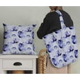 thumbnail image 5 of Soimoi Pure Silk Blue Fabric By the Yard - 42 Inch Wide - Florals Print Fabric - Elegant and Timeless Patterns for Fashion and Home Decor Printed Fabric, 5 of 6