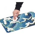 thumbnail image 6 of Japanese Blue and White Wave Large Gaming Mouse Pad,Long Non-Slip Rubber Base for Desk,Stitched Edges Playmat Gifts for Men Women,Mouse Mat Desk Pad for Office Home 31.5×11.8 Inch, 6 of 6