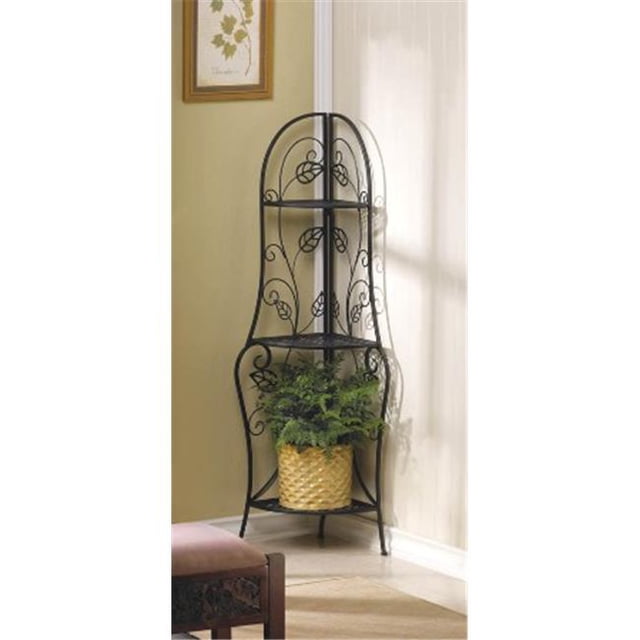 Zingz & Thingz 57071102 Vines Metal Corner Baker Rack