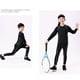 thumbnail image 5 of Yuarrent Niños capa base de invierno camisa de manga larga ropa interior térmica conjunto cálido niños ropa deportiva Fitness Long Johns Uniforme atlético Verde, delgado 140 cm, 5 of 6