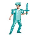 thumbnail image 3 of Armor Deluxe Minecraft Costume, Blue, Medium (7-8), 3 of 4