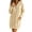Yellow, variant on Stralyhd Oversized Hoodie Dress for Women Long Sleeve Henley Neck Hooded Pullover Fall Winter Comfy Casual Sweatshirts Mini Dress Gray S