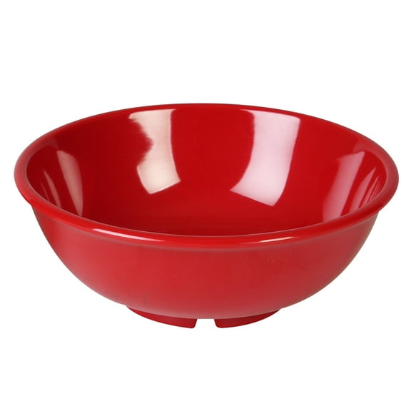 Excellante Color Pure Red Melamine Dinnerware Collection 7.5 Inch Salad Bowl - 24 Oz, Comes in Dozen
