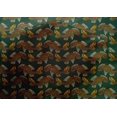 thumbnail image 4 of oneOone Cotton Silk Fabric Fish Block Printed Fabric 1 Yard 42 Inch Wide, 4 of 4
