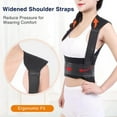 thumbnail image 2 of Self-Heating Magnetic Therapy Waist Back Shoulder Posture Corrector Spine Lumbar Brace Back Support Belt Pain Relief, 2 of 10