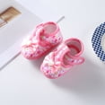 thumbnail image 6 of RUINIXCW Newborn Baby Girl Shoes 0 4 9 12 Months Infant Shoes Baby Walking Shoes Baby Dress Shoes with Bownot Flower Print Non-Slip Soft Sole Crib Shoes, 6 of 8