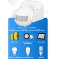 thumbnail image 4 of Motion Sensor, Wall Mounted PIR Motion Sensor Adjustable Detection Range  for LED Light, 4 of 8