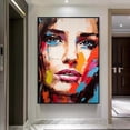 thumbnail image 3 of Pintura de chica desnuda, pintura al óleo figurativa hecha a mano, obra de arte para el hogar, pintura abstracta grande de chica pintada a mano sobre lienzo, arte de pared, 3 of 5