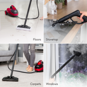 Ewbank Dynamo Multi-Tool Steam Cleaner, Multipurpose with Attachments, For Floors, Carpets, Bathrooms, Kitchens, Windows, and More, Chemical-Free Cleaning, Portable, 1500 W