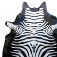 thumbnail image 3 of Stenciled Reverse Zebra Brazilian Cowhide Rug, 3 of 5