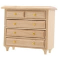 thumbnail image 1 of Gabinete en miniatura, cajones en miniatura exquisitos seguros para nios, para casa de muecas,Gabinete en miniatura Casa de muecas Gabinete Cajones en miniatura Pecho de cajón Modelo Muebles de muecas Higoodz Productos para bebés, 1 of 8
