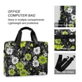 thumbnail image 4 of FORMRS 16" Laptop Bag Carrying Sleeve Case with Handle Travel Shoulder Briefcase, White Flower Pattern, 4 of 8
