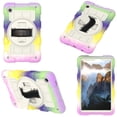 thumbnail image 3 of Allytech Shockproof Case for Samsung Galaxy Tab A9 8.7" 2023 SM-X110 X115, Rugged Shoulder Strap Rotating Stand Shoulder Strap Kids Friendly Bumper Heavy Duty Shockproof Case - Lavender, 3 of 9