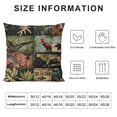 thumbnail image 5 of SHANXI  Retro Brown Deer Bird Fish Cabin Forest Pine Nut Trees Maple Leaves Field Fall Y'all Decorative Throw Pillow Cover Case Home Living Room Bed Sofa Car 22x22in, 5 of 5