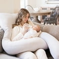 thumbnail image 3 of Regalo Premium Ultra Soft U-Shaped Maternity Pillow Full Body Support Grey, 3 of 12