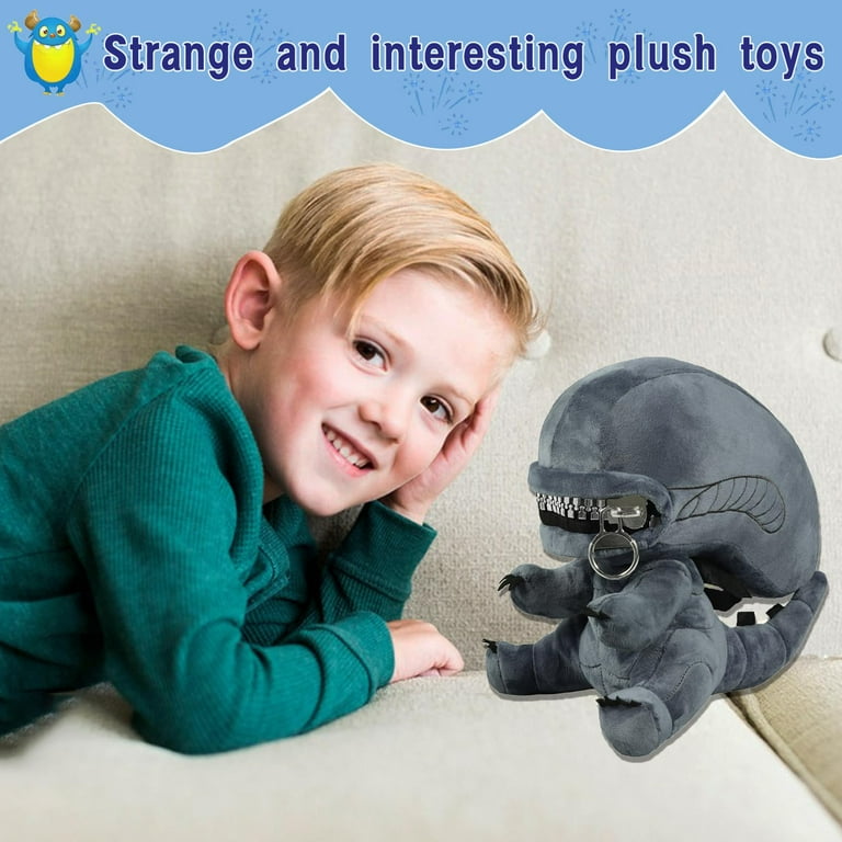 Alien Xenomorph Plush- Xenomorph Zipper mouth Plush Cute Stuff