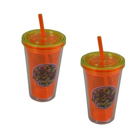 Sip Straw - 2-Pack Teenage Mutant Ninja Turtle Kids 12oz Double Wall Fun Sip Tumbler with Lid & Straw