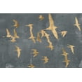 thumbnail image 2 of Goldberger, Jennifer 24x17 Gold Ornate Wood Framed with Double Matting Museum Art Print Titled - Silhouettes in Flight IV, 2 of 4